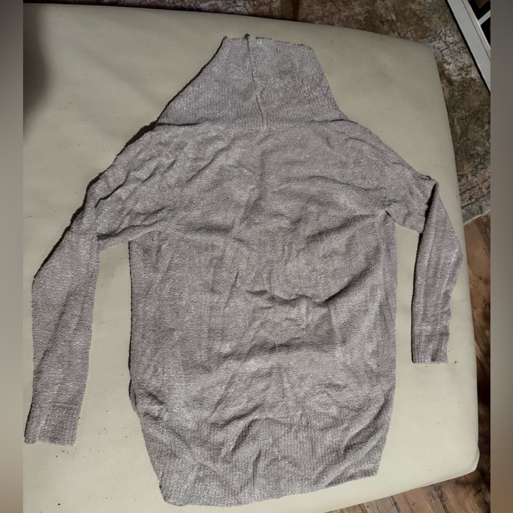 Barefoot Dreams CozyChic Lite Circle Cardigan XS/S Gray - Picture 2 of 4